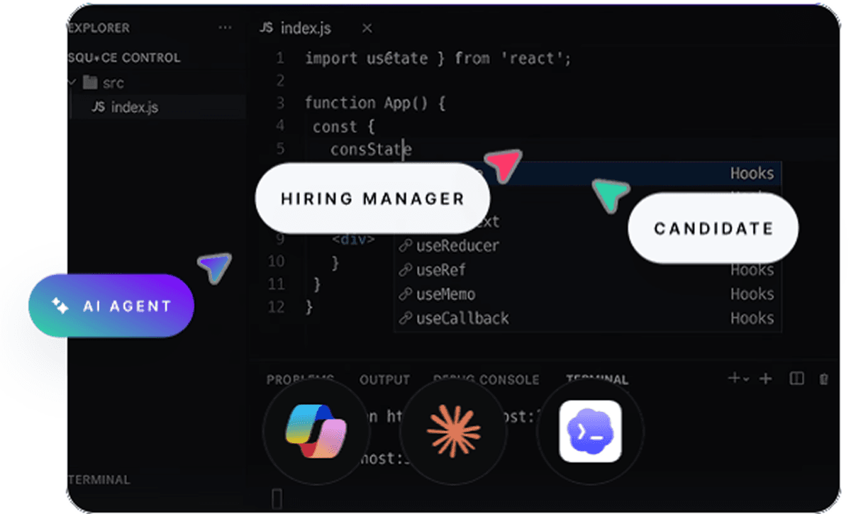 Interview Screen Mockup